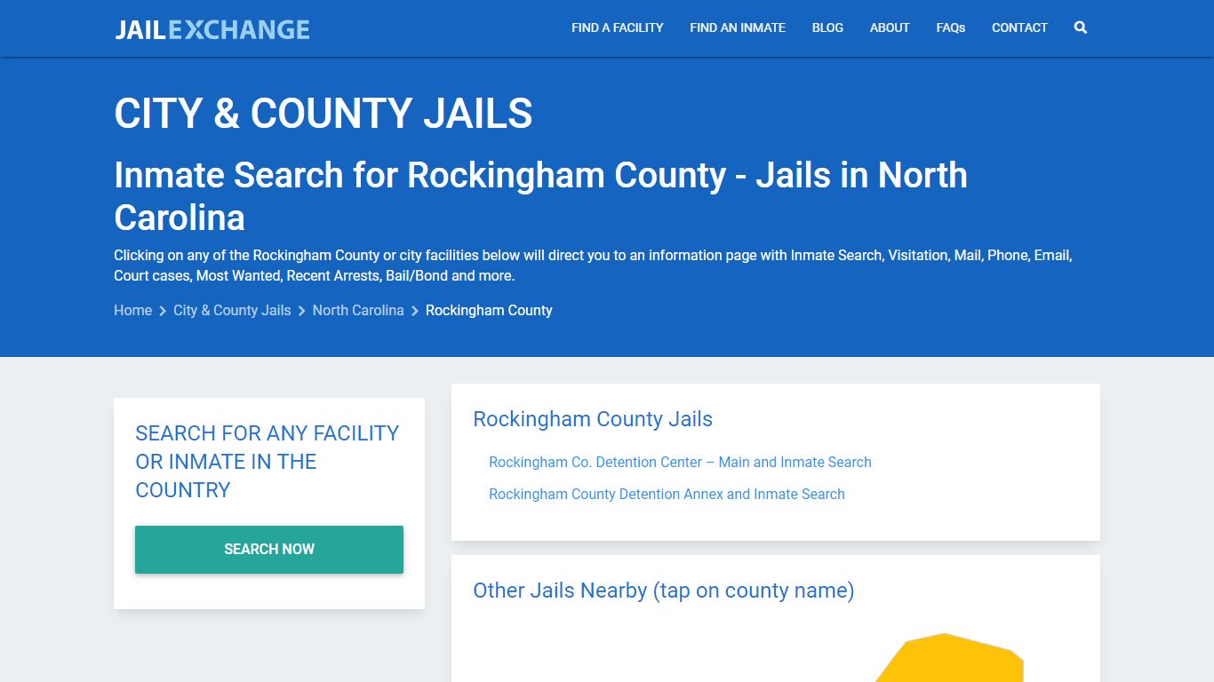 Inmate Search for Rockingham County | Jails in North Carolina
